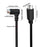 Mini DIN 6 Pin Cable 3 Meter Male Right Angle to Male Straight Connector Copper Core Extension Cord - 5