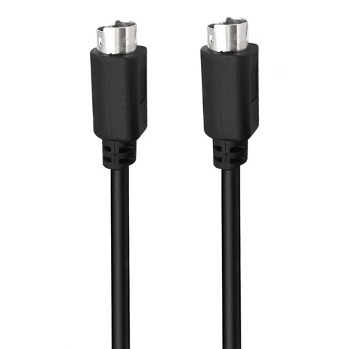 Mini DIN 6 Pin Cable 3 Meter Male to Male Straight Connectors Copper Core Extension Cord - 1