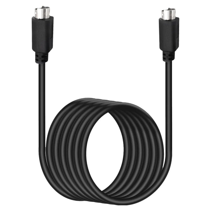 Mini DIN 6 Pin Cable 3 Meter Male to Male Straight Connectors Copper Core Extension Cord - 2