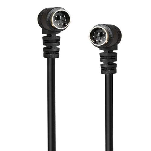 Mini DIN 6 Pin Cable 3 Meter Male to Male Double Right Angle Connector Copper Core Extension Cord - 1