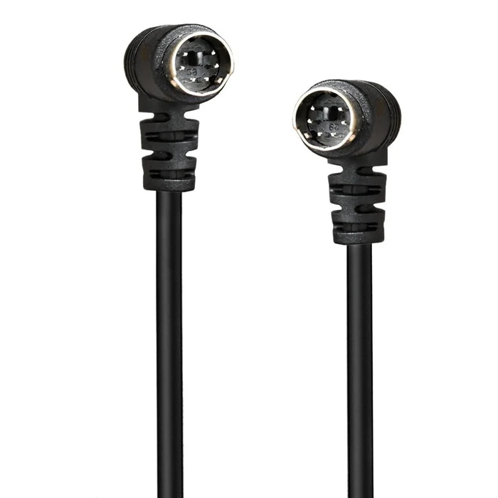Mini DIN 6 Pin Cable 3 Meter Male to Male Double Right Angle Connector Copper Core Extension Cord - 1