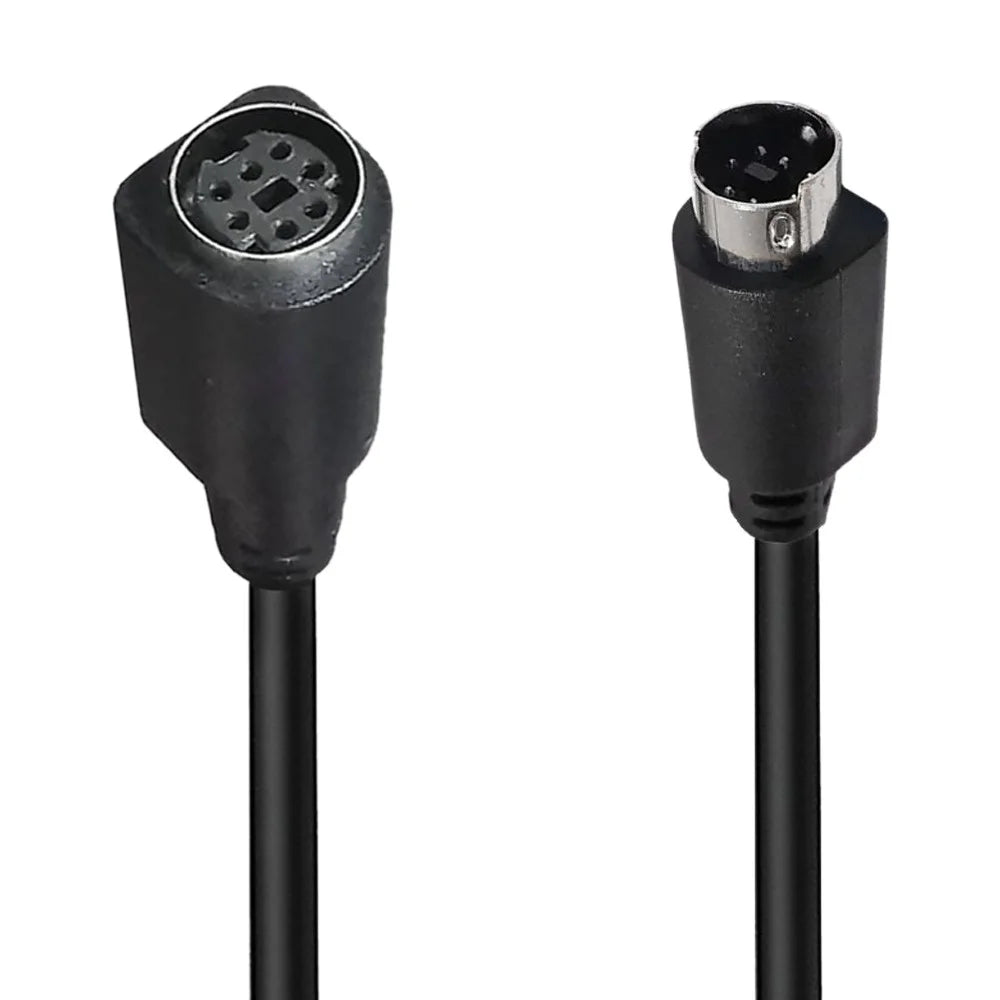 Mini DIN 7 Pin Cable 3 Meter Male to Female Straight Connector Copper Core Extension Cord - 1
