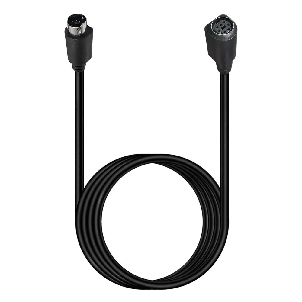 Mini DIN 7 Pin Cable 1.8 Meter Male to Female Straight Connector Copper Core Extension Cord - 2