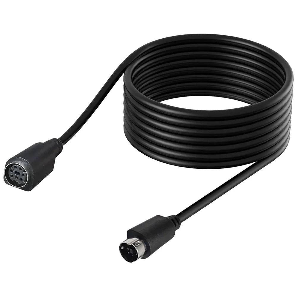Mini DIN 7 Pin Cable 1.8 Meter Male to Female Straight Connector Copper Core Extension Cord - 3