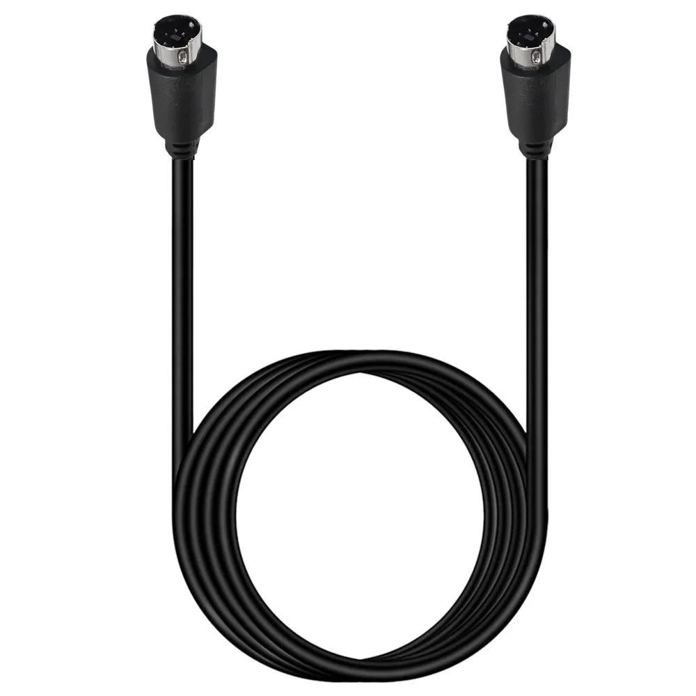 3m Mini DIN 7 Pin S-Video Cable Straight Male to Male Audio Video Transfer Cord - 2