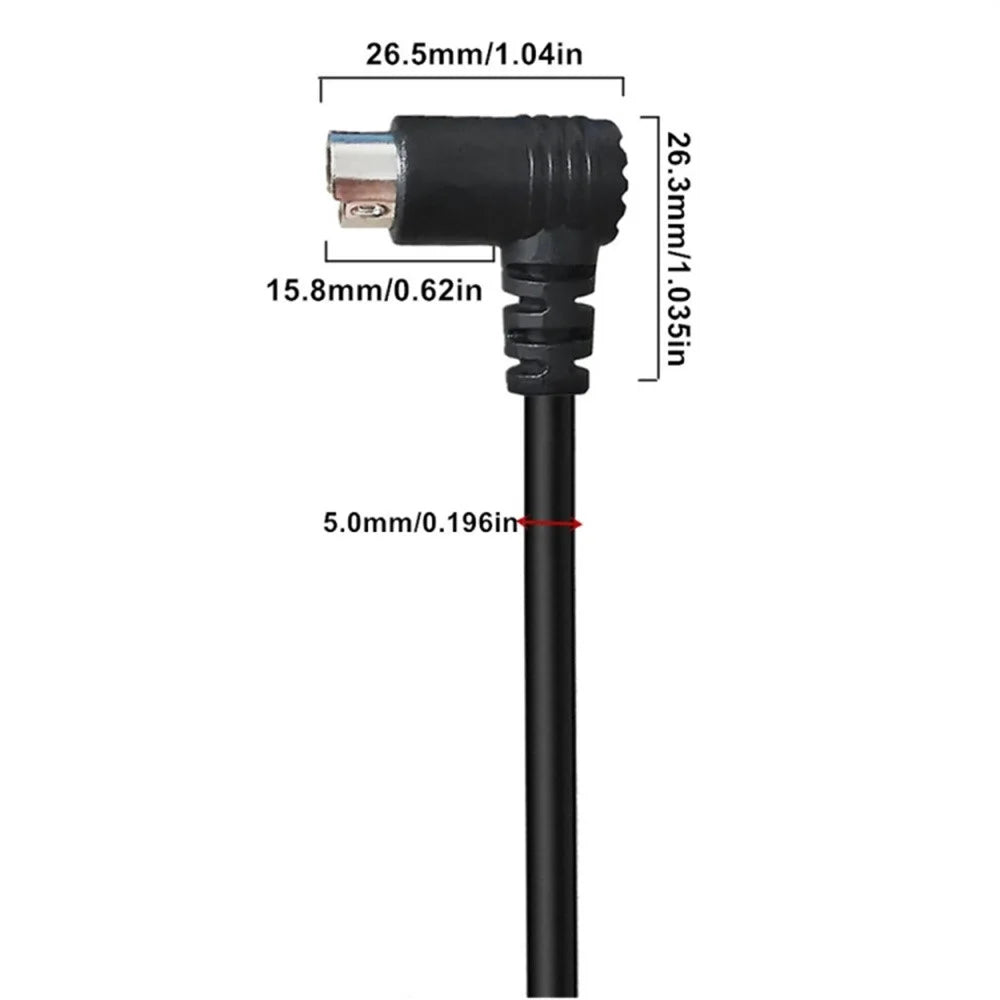 1.8m DIN 8 Pin Male to Female S Video Cable Angled Connector Audio Video Cord for Set Top Box - 6