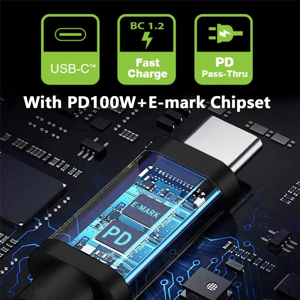 UC-110-5525MM 1.8m USB-C to DC 5.5x2.5mm Cable PD 100W Nylon Braid Charging Cord for Laptop - 3