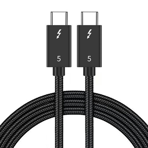 1m Compatible with Thunderbolt USB 5 Cable 80GB Data Transfer 8K 60Hz Video PD 240W Fast Charging Cord - 1