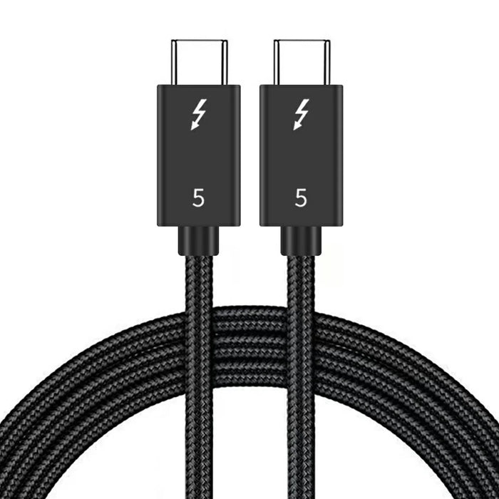 1m Compatible with Thunderbolt USB 5 Cable 80GB Data Transfer 8K 60Hz Video PD 240W Fast Charging Cord - 1