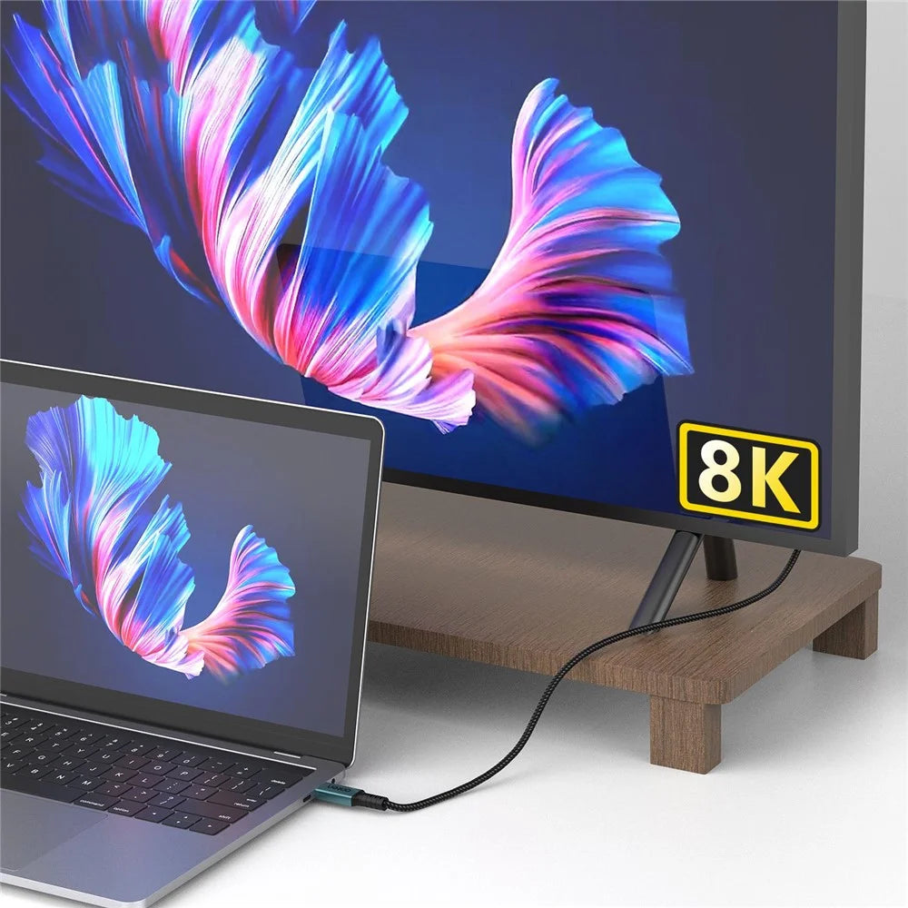 ONTEN 0.15m OTN-CC203 USB4 Cable 40Gbps PD 100W Charging Full Function Video Data Cable - 3