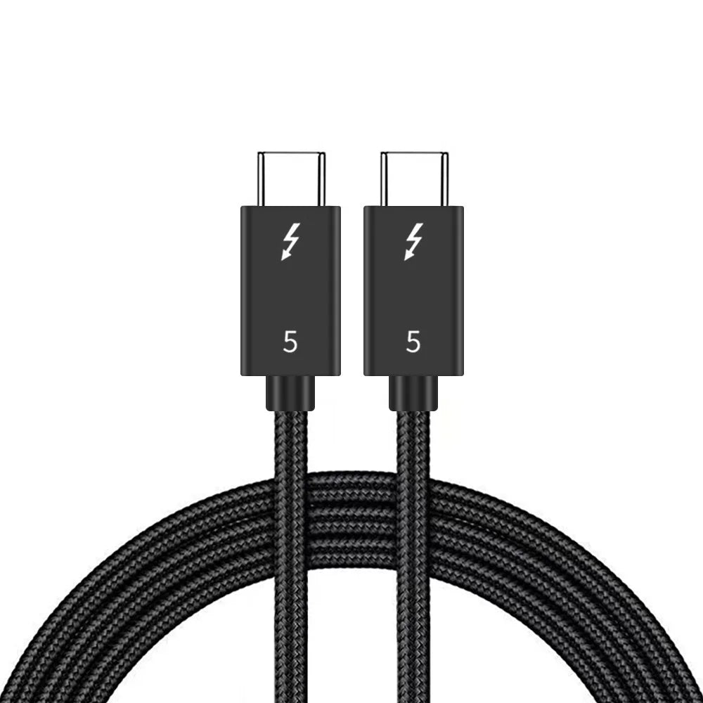 1.5m 80Gbps Ultra-Fast Thunderbolt 5 USB Type-C Cable Supports 8K 60Hz Display PD 240W Charging Power - 1