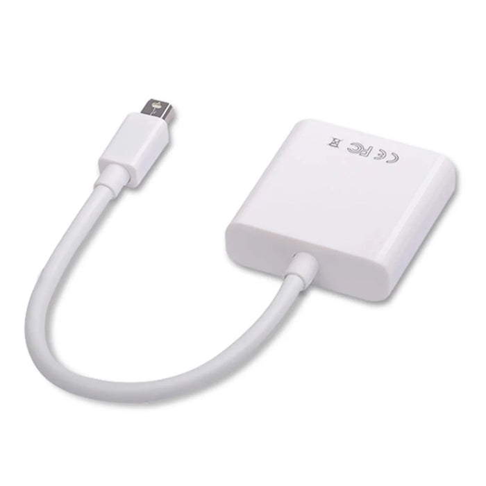 Mini DisplayPort to VGA Adapter for MacBook Pro / Air / iMac to Monitors Projectors TVs - White - 6