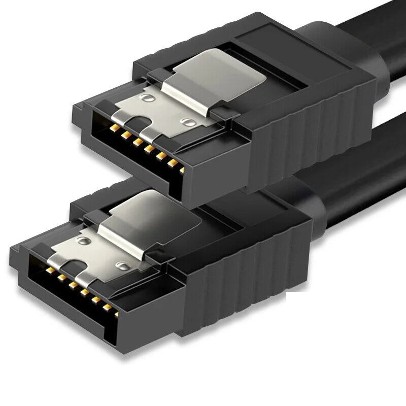 JEYI SATA 3.0 Data Cable 40cm High Speed HDD SSD Connector Straight/Right Angle for Computer Motherboard - L11 (Dual Straight Head) - 1