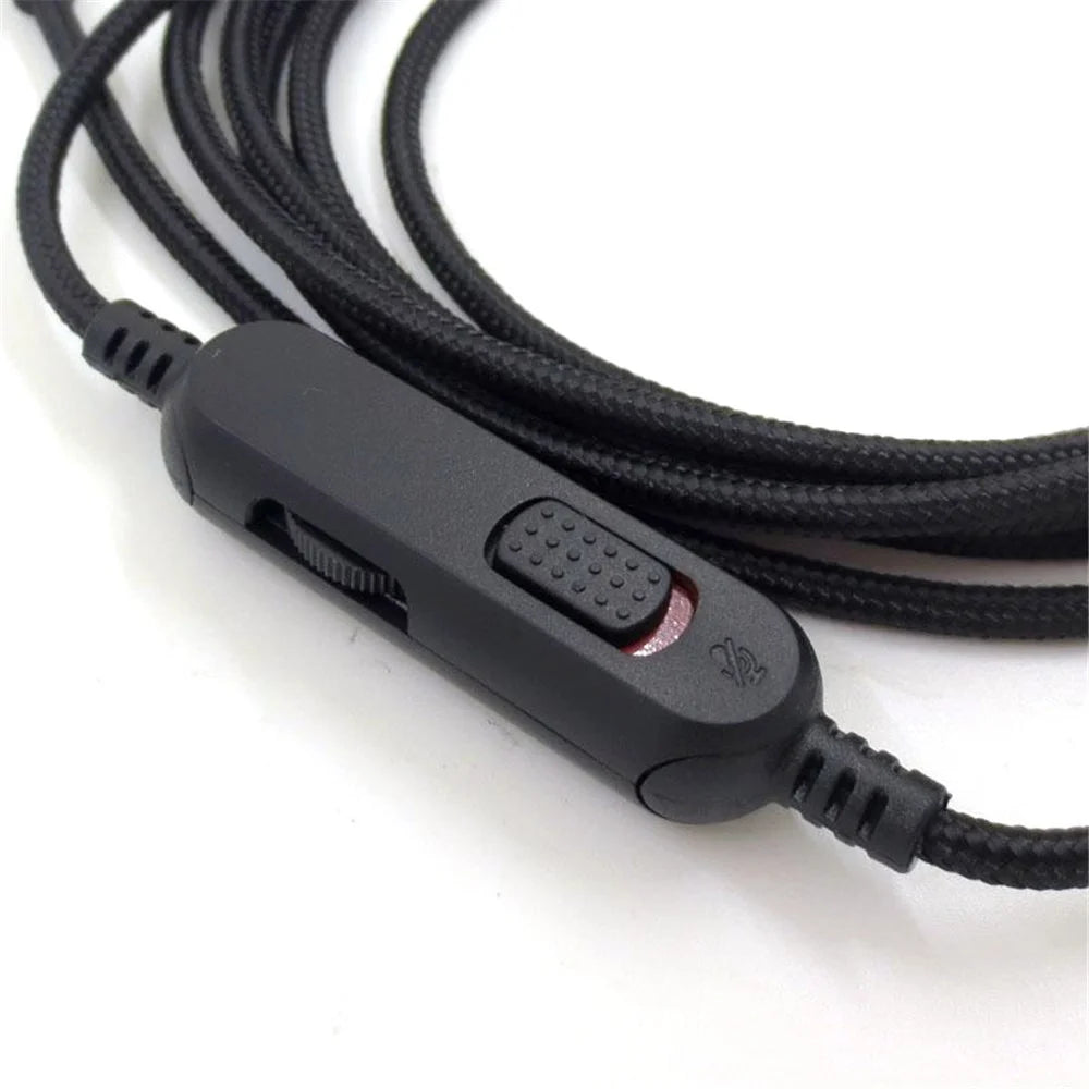 2m Aux Wire 3.5mm Jack Aux Cable 3.5mm Male to Male Gaming Headset Audio Connection Line for HyperX Cloud Mix Alpha Headphone - Black - 6
