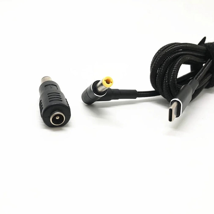 1.5m Multifunctional USB-C to DC Power Cable PD Fast Charging Power Cord with 10Pcs Adapters for Laptop - 6