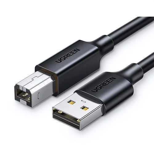 UGREEN 10328 3m Printer Cable USB 2.0 A to B Cable High-Speed Square Interface USB Printer Cord - Black - 1