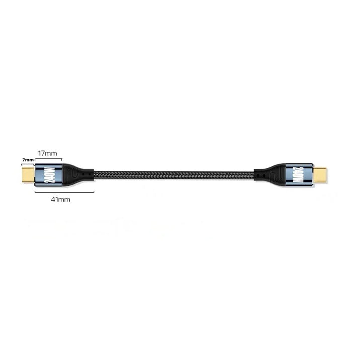 D24015 1.5m Straight USB-C to USB-C Cable 240W PD 3.1 Fast Charging E-Marker Chip Data Cable for Laptop - Black - 6