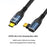 D24115  1.5m Side Right-Angle USB-C to USB-C Cable 240W PD 3.1 Fast Charging E-Marker Chip Data Cord for Laptop - Black - 2