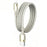 LDNIO LS351-L 1m USB-A to iP (5-14) Braided Cable 50W Fast Charging Reinforced Metal Connector Date Cord - Titanium Gold - 1