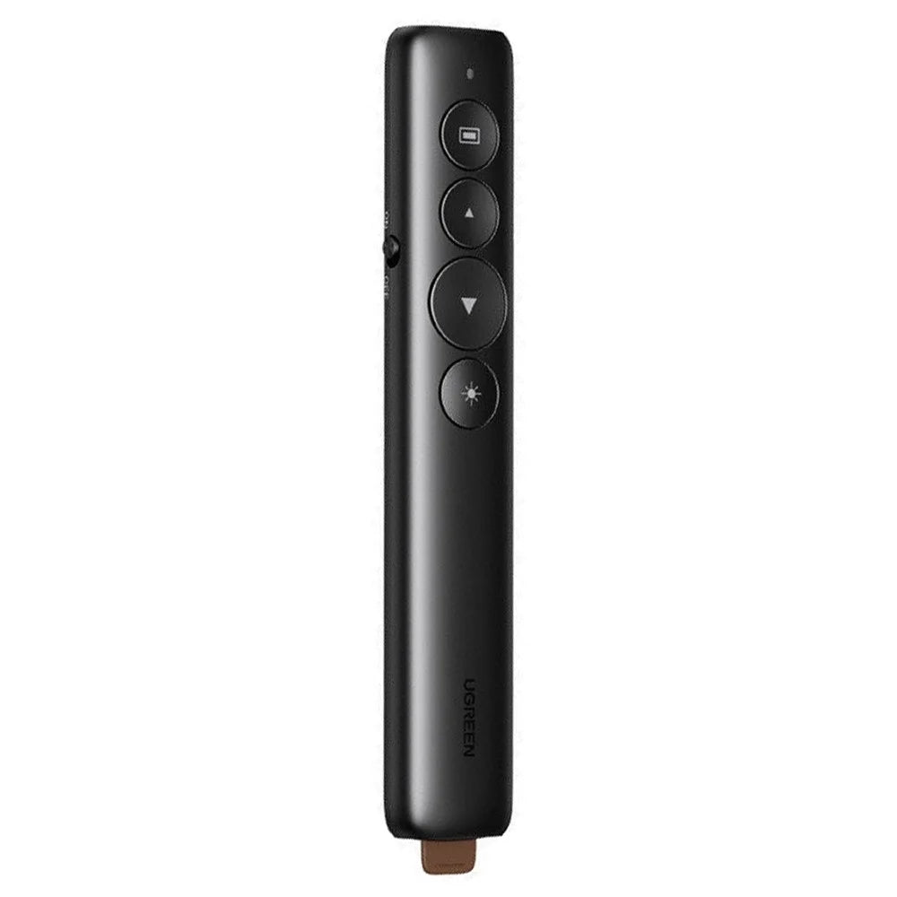 UGREEN LP479 50654 Laser Pointer PPT Presenter 100m Range 2.4GHz Wireless Remote for Presentation Teaching - Black - 1
