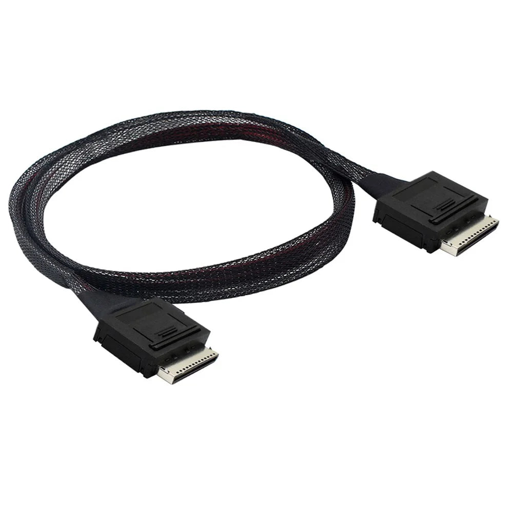 SF-049-0.5M 50cm OCuLink PCIe PCI-Express SFF-8611 8x 8-Lane to OCuLink SFF-8611 8x SSD Data Active Cable - 2