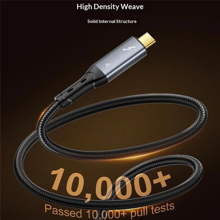 LDNIO TC10c 100cm USB4.0 Cable USB-C to USB-C 240W Fast Charging 8K Video 40Gbps Date Transfer Cable - Black - 6