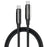LDNIO LC921c-240W 1m USB-C to USB-C Cable 240W PD3.1 Fast Charging Braided Data Cable for Laptop Phone - Black - 1
