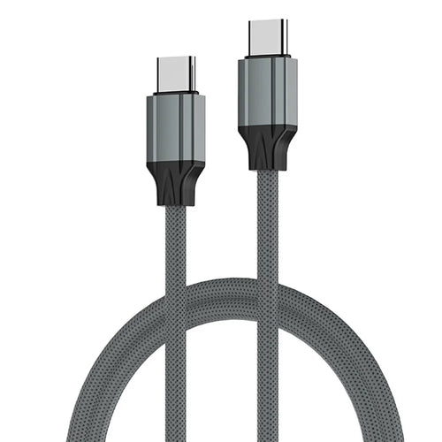 LDNIO LC441c-100W 1m USB-C to USB-C Cable 100W PD Fast Charging Braided Data Cable for Laptop Phone - Grey - 1