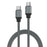 LDNIO LC441c-100W 1m USB-C to USB-C Cable 100W PD Fast Charging Braided Data Cable for Laptop Phone - Grey - 1