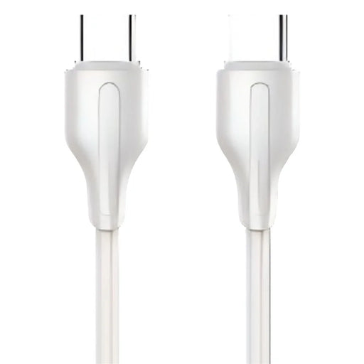 LDNIO LC121-C 1m USB-C to USB-C Cable 65W PD  /  QC Fast Charging Data Cord for Huawei Xiaomi Honor - White - 1