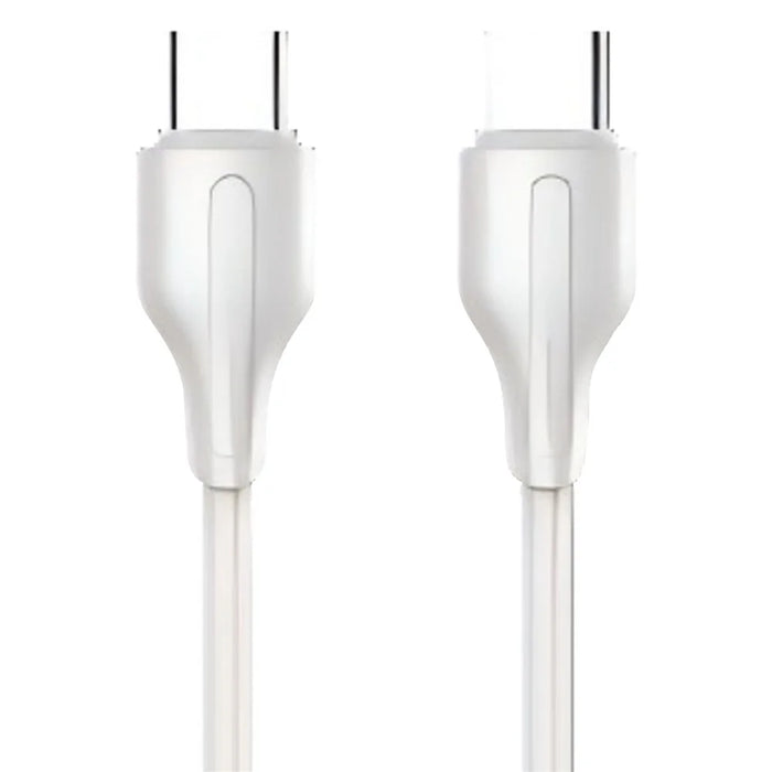 LDNIO LC122-C 2m USB-C to USB-C Cable 65W PD  /  QC Fast Charging Data Cord for Huawei Xiaomi Honor - White - 1