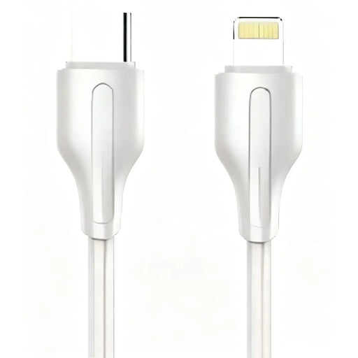 LDNIO LC121-I 1m USB-C to iP (5-14) Cable 30W PD  /  QC Fast Charging Data Cable for iPhone iPad - White - 1