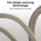LDNIO LC212C 2m USB-C to USB-C Cable PD 65W Fast Charging Braided Data Cable for Laptop Tablet Phone - Titanium Gold - 4