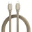 LDNIO LC212i 2m USB-C to iP (5-14) Cable PD 30W Fast Charging Briaded Data Cord for iPhone 8-14 iPad - Titanium Gold - 1
