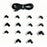 100W PD Fast Charging Cable Kit USB-C to DC Adapter Cable with 14Pcs DC Adapters for Laptop - 2