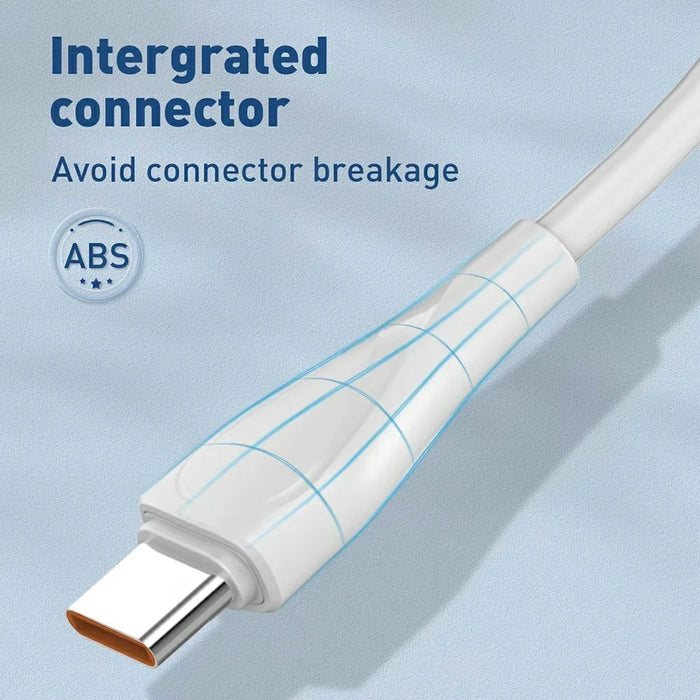 LDNIO LC612C 2m 65W PD Fast Charging Cable USB-C to USB-C Data Sync Cable for Phone Tablet - White - 3