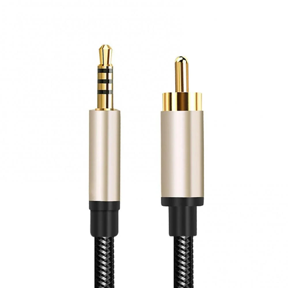 1.5m Coaxial 3.5mm AUX to RCA Cable Adapter Braided RCA Audio Line for TCL Xiaomi Mi TV 1 / 2 Speaker - 7