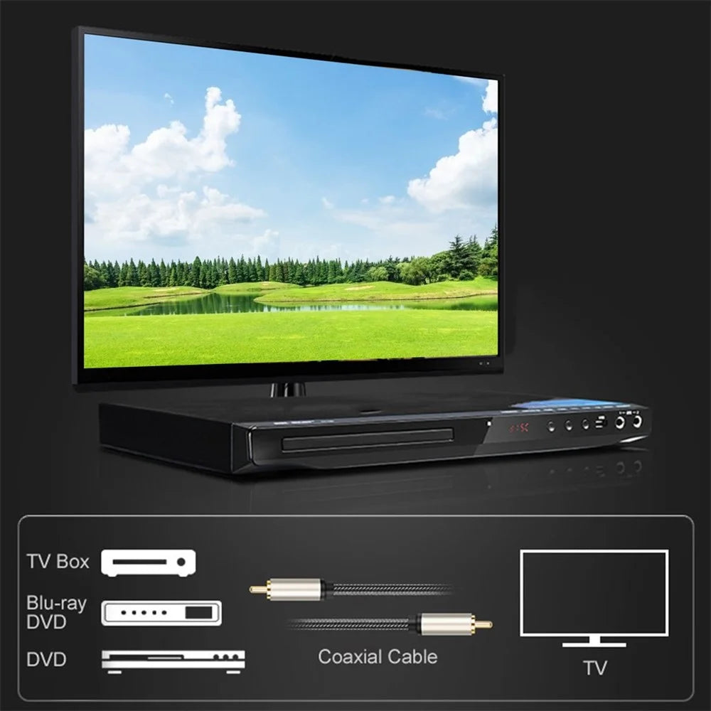 1m Coaxial RCA Male to Male Connection Cord S / PDIF Digital Audio Cable Stereo AUX Cable for DVD, Sound Amplifier, Speaker - 4