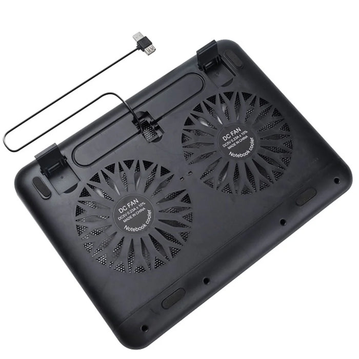 N66 Laptop Cooling Pad Dissipation Fan Notebook Computer Cooler Desk Laptop Riser Stand - 6