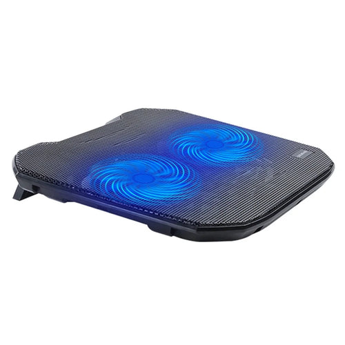 N136 Notebook Router Heat Dissipation Stand Desktop Laptop Cooling Pad Dual Fan Cooler - 1