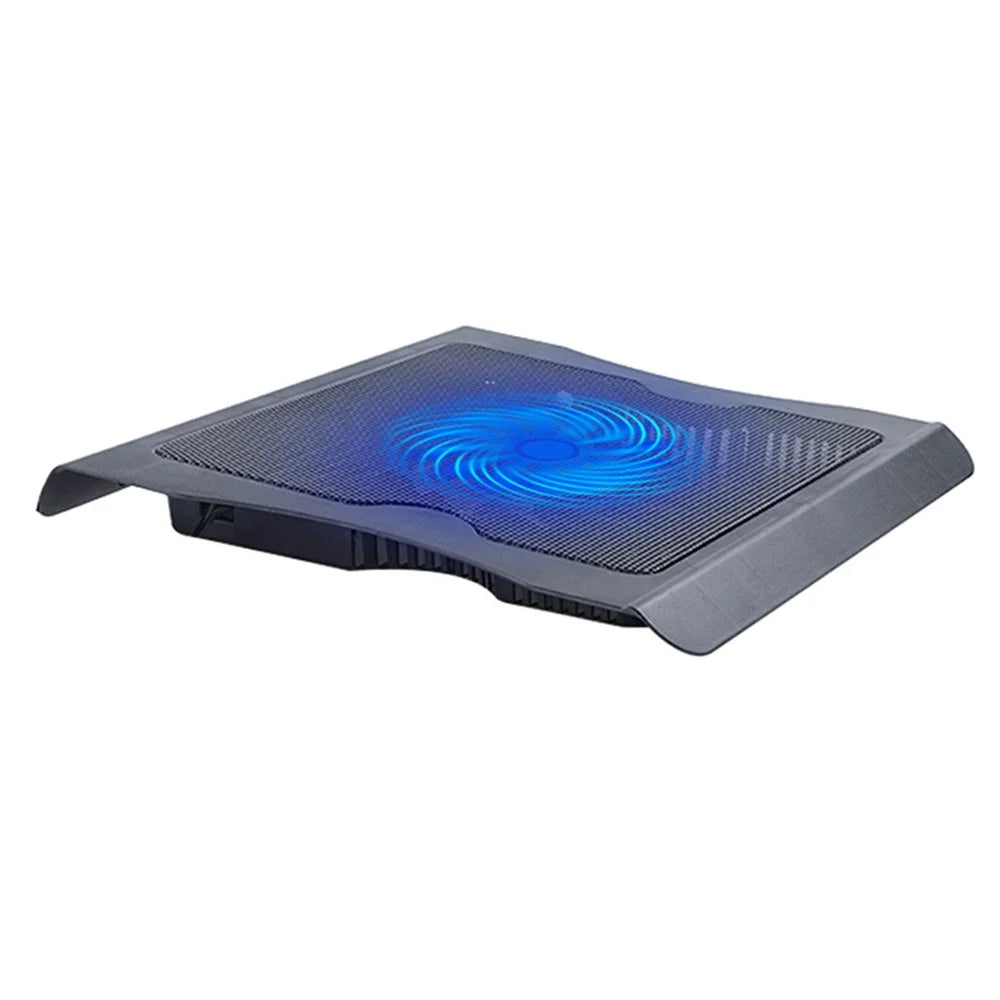 883 Desktop Notebook Router Heat Dissipation Base LED Light Fan Cooler Stand Laptop Cooling Pad - 1