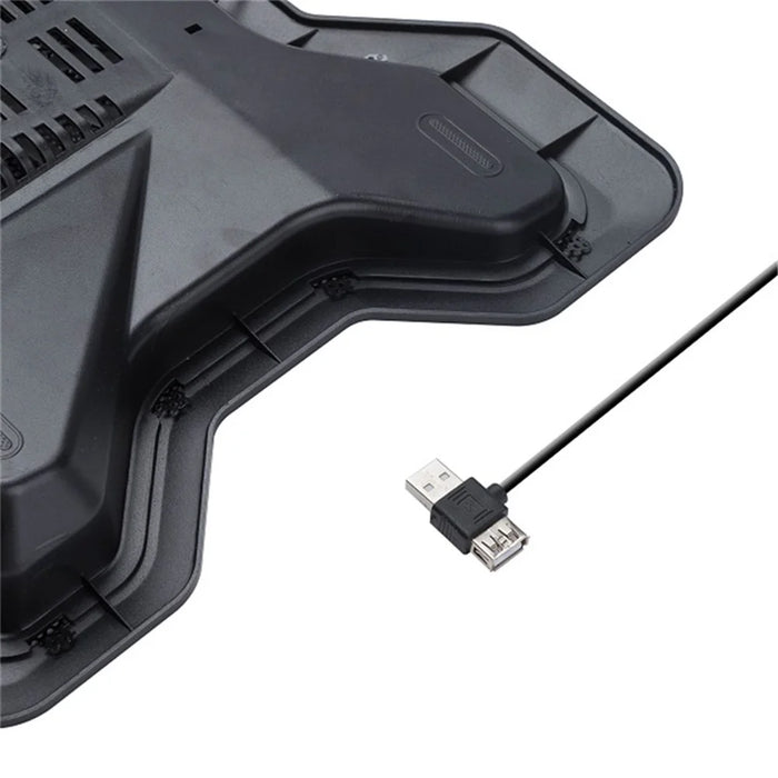 878 Notebook Router Heat Dissipation Base USB Radiator Laptop Cooling Pad Fan Cooler - 5