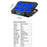X6A 7-Gear Height Laptop Cooling Pad 6-Fan Radiator Notebook Cooler Stand with Display Screen - Blue Light - 4