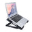 S100 Height Adjustable Notebook Gaming Fan Cooler Desktop Laptop Stand Cooling Pad - Blue Light - 2