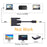 1.8m USB 3.1 Type C USB-C Source to DVI 1080P Displays Male Monitor Cable for Laptop - 4