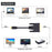 1.8m USB 3.1 Type C USB-C Source to DVI 1080P Displays Male Monitor Cable for Laptop - 5