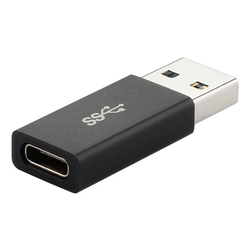 USB Type-C Female to USB3.0 Male Adapter Aluminum Alloy Shell Portable Mini USB Converter - 1