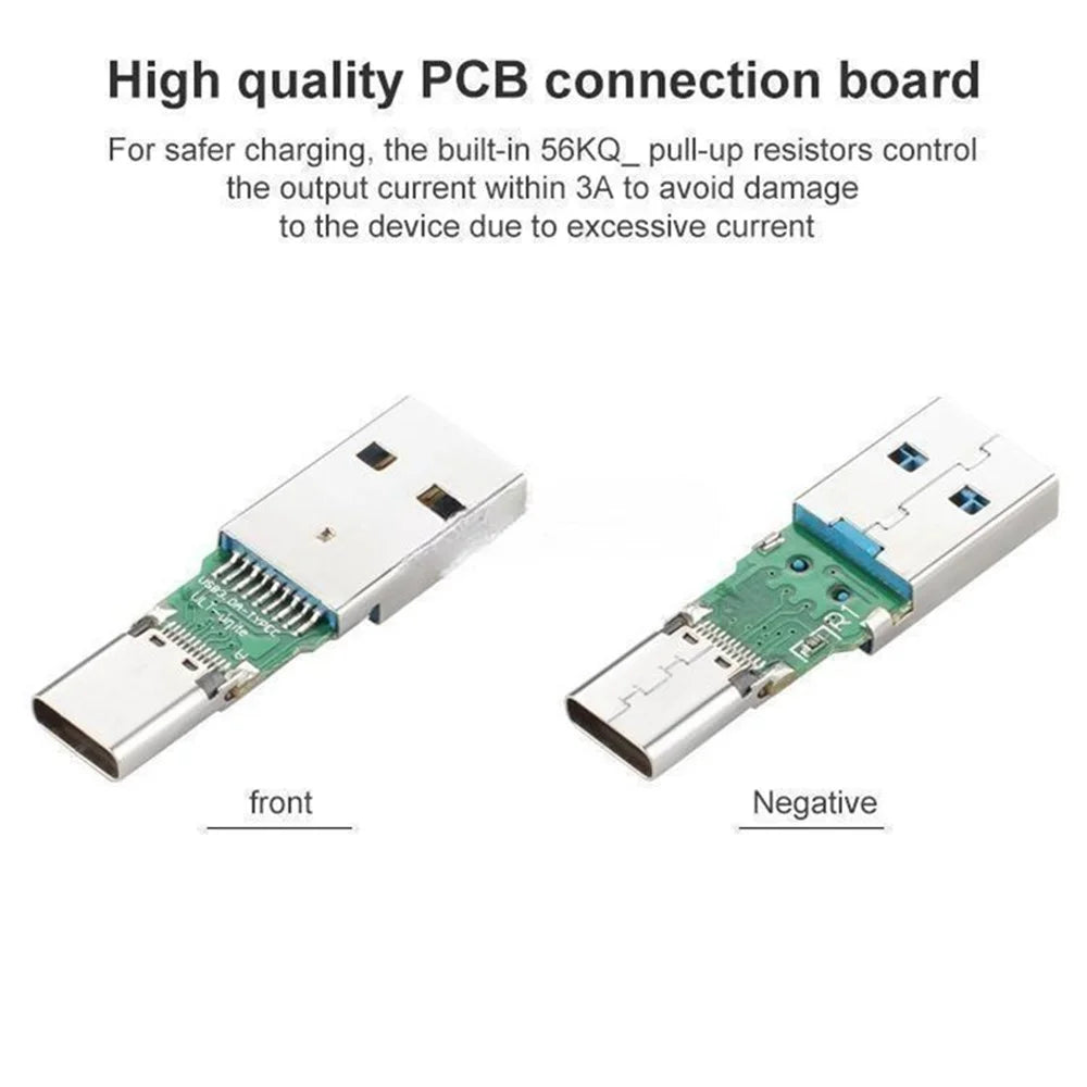 USB Type-C Female to USB3.0 Male Adapter Aluminum Alloy Shell Portable Mini USB Converter - 4