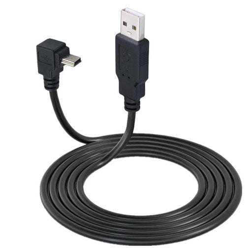 JUNSUNMAY 1.5m USB A 2.0 to Mini B 5 Pin Adapter Cable for Hard Drive / Digital Camera / Phone - Up Elbow - 1