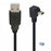JUNSUNMAY 1.5m USB A 2.0 to Mini B 5 Pin Adapter Cable for Hard Drive / Digital Camera / Phone - Up Elbow - 2